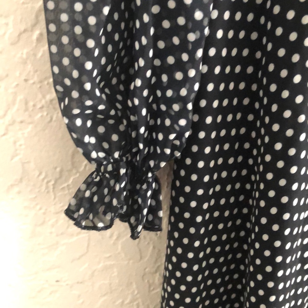 Grey Polka Dot dress.  Never worn! - Picture 3 of 5